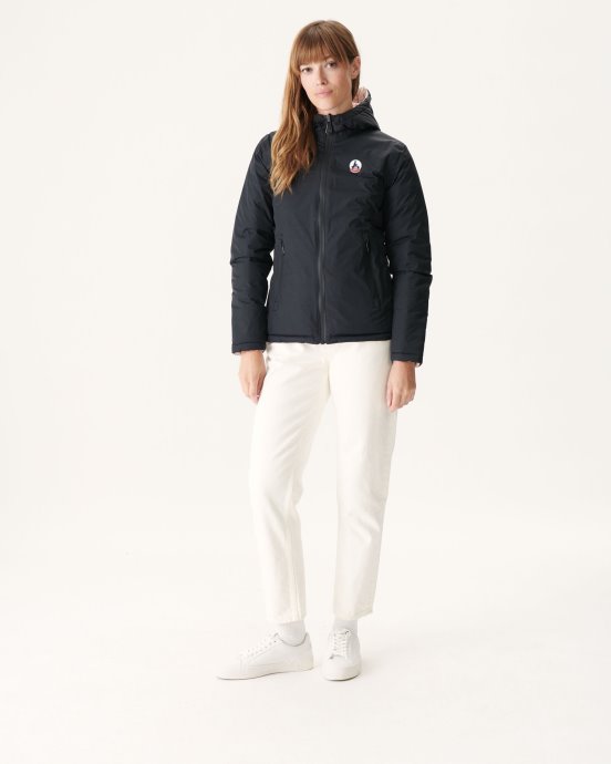 Jott Doudoune Réversible New In Noir/rose Clair Vienne