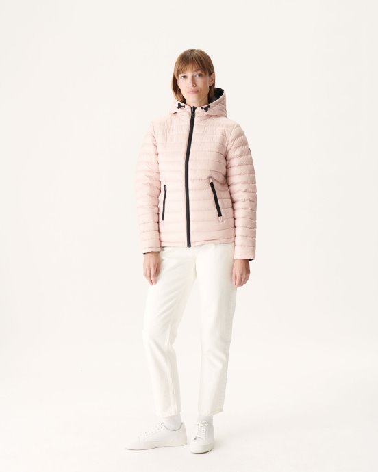 Jott Doudoune Réversible New In Noir/rose Clair Vienne