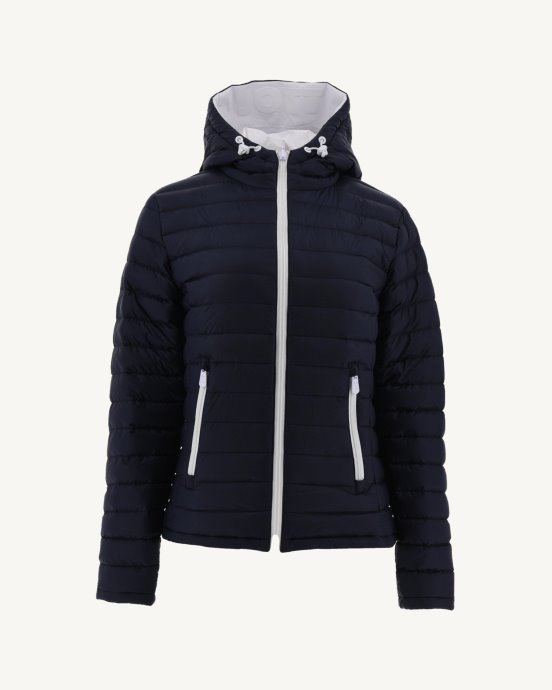 Doudoune Réversible Blanc/bleu Marine Vienne Jott Neuf