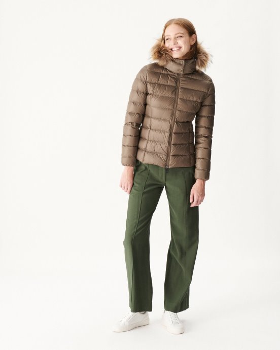 Jott Doudoune à Capuche New In Taupe Luxe