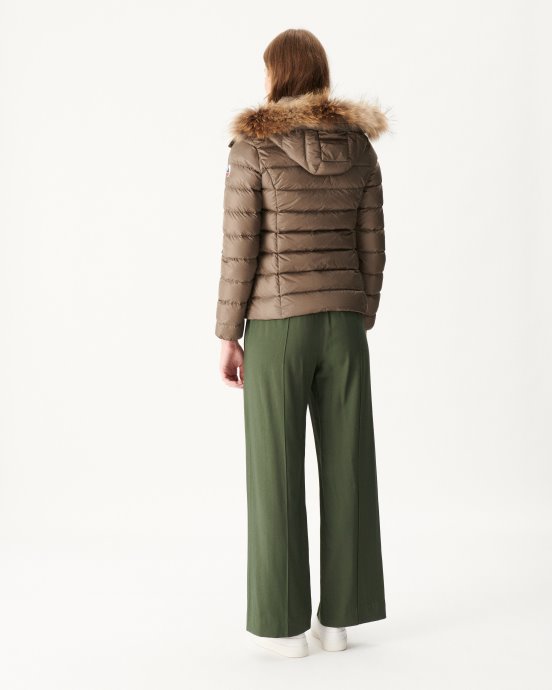 Jott Doudoune à Capuche New In Taupe Luxe