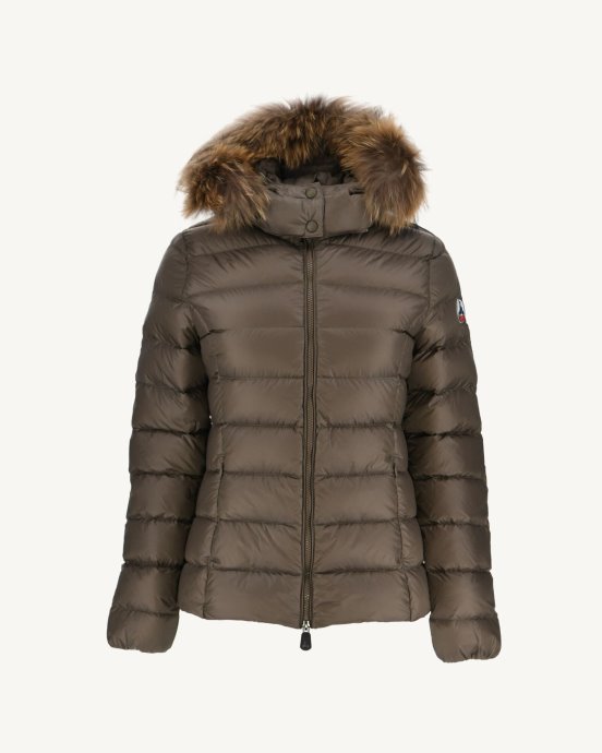 Jott Doudoune à Capuche New In Taupe Luxe