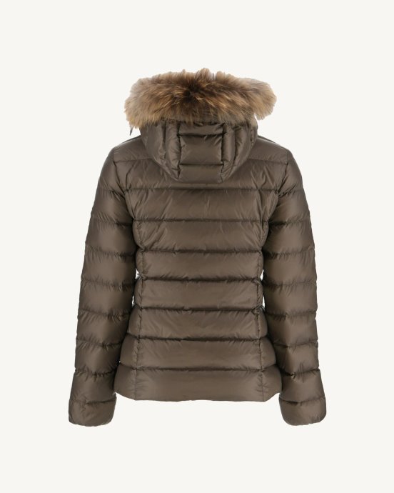 Jott Doudoune à Capuche New In Taupe Luxe