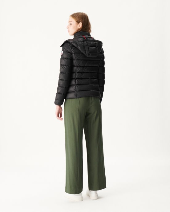 Doudoune à Capuche Noir Luxe Jott New In