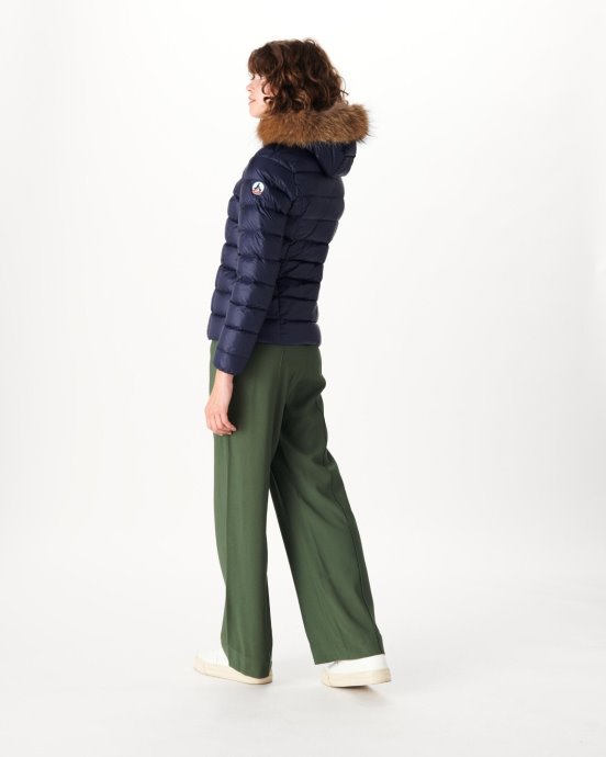 Doudoune à Capuche New In Jott Bleu Marine Luxe