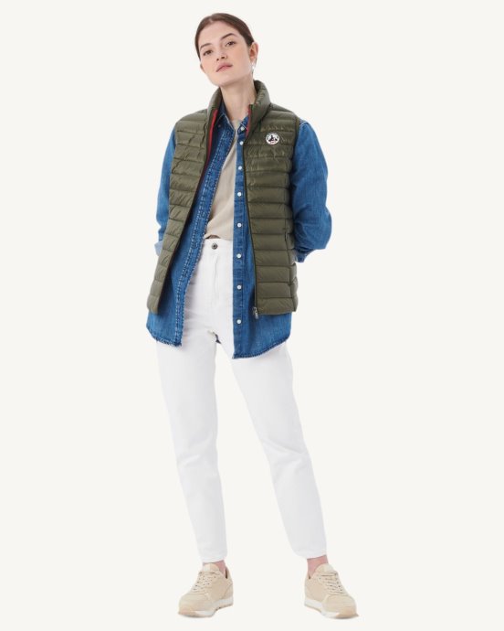 Doudoune Légère Sans Manche Jott New In Army Seda