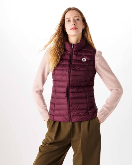 Doudoune Légère Sans Manche Jott New In Aubergine Seda