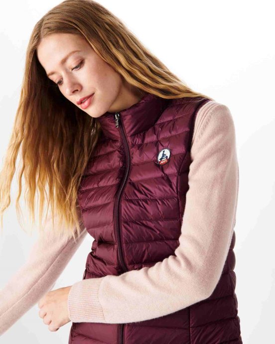 Doudoune Légère Sans Manche Jott New In Aubergine Seda