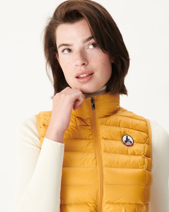 Jott Doudoune Sans Manches New In Light Jaune Moutarde Seda
