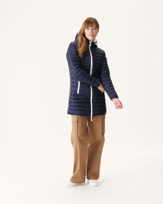 Jott Doudoune Légère Réversible New In Blanc/bleu Marine Moscou