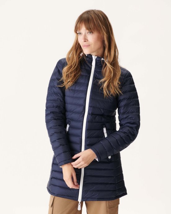Jott Doudoune Légère Réversible New In Blanc/bleu Marine Moscou