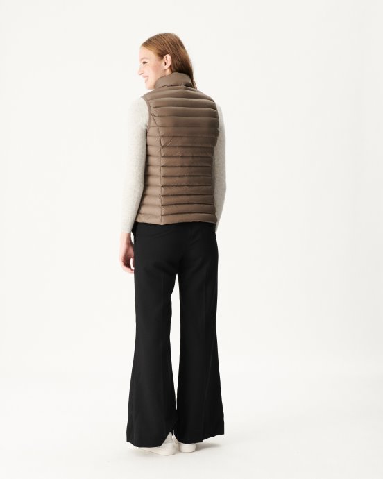 Doudoune Légère Sans Manche Jott New In Taupe Seda