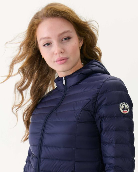Jott New In Doudoune Légère à Capuche Marine Cloe