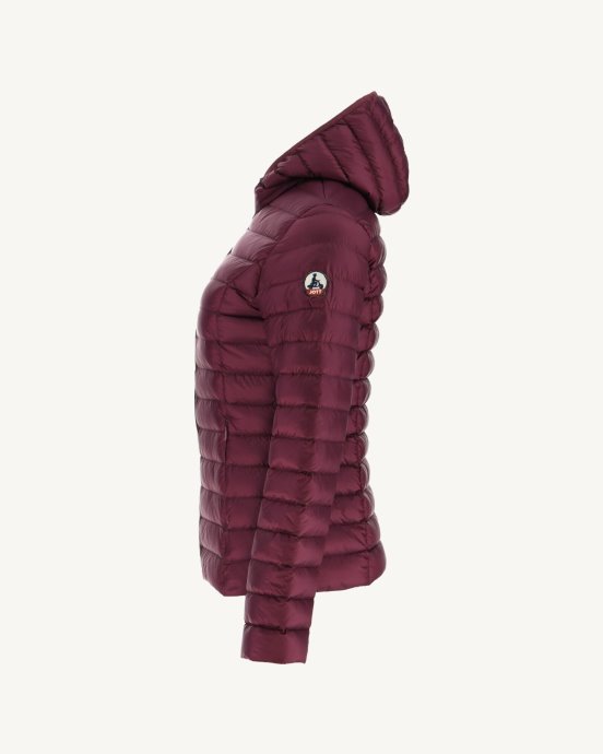 Doudoune Légère à Capuche Jott New In Aubergine Cloe