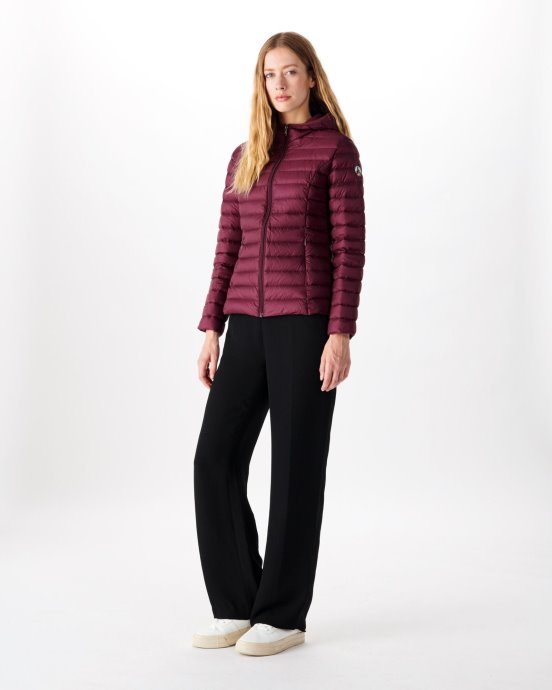 Doudoune Légère à Capuche Jott New In Aubergine Cloe