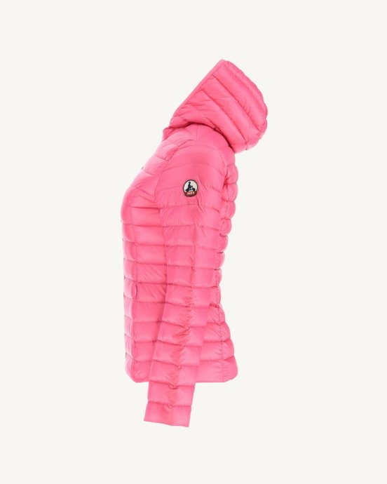 Doudoune Légère à Capuche Rose Cloe Jott