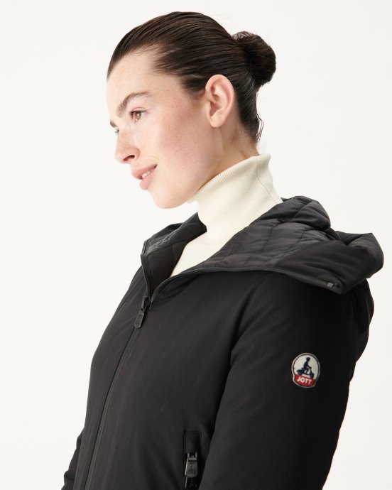 Doudoune A Capuche Noir Siberie Jott New In
