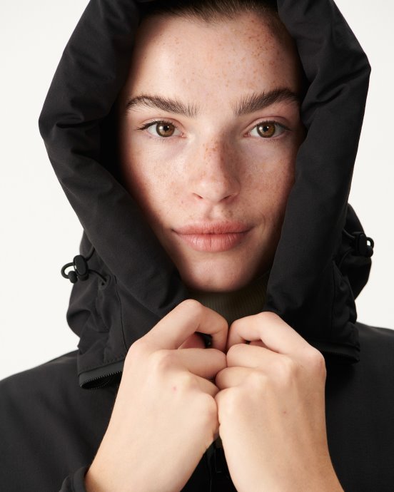 Doudoune A Capuche Noir Siberie Jott New In