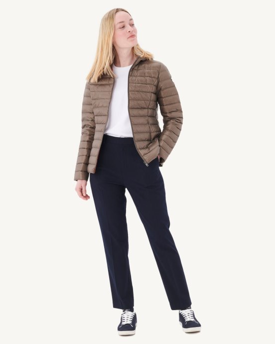Doudoune Légère à Capuche Taupe Cloe Jott