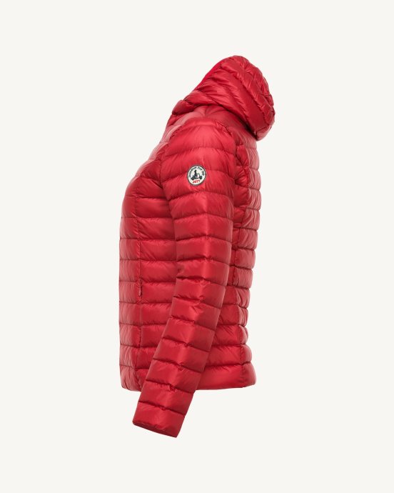 Jott New In Doudoune Légère à Capuche Rouge Cloe