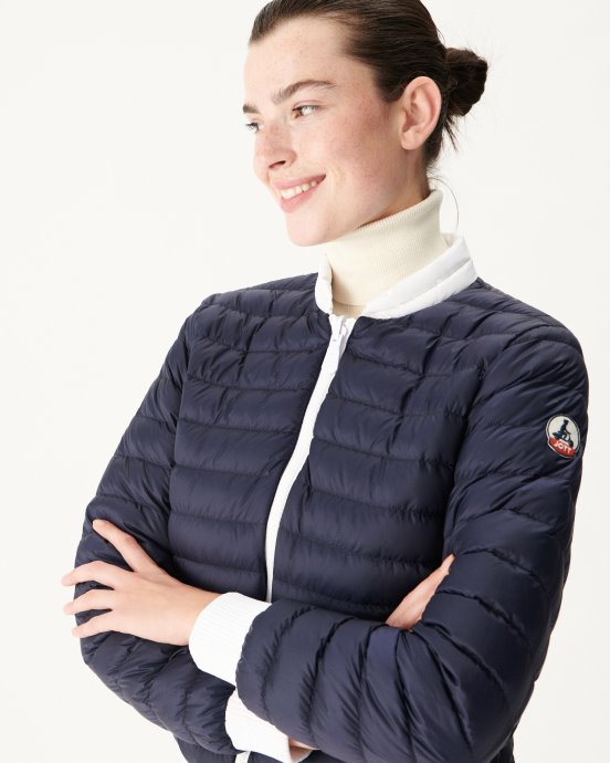 Jott Doudoune Réversible New In Blanc/bleu Marine Hanoi
