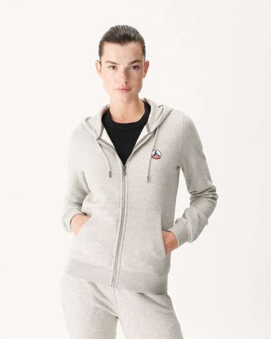 Sweat à Capuche Oaxaca Gris Chiné Jott