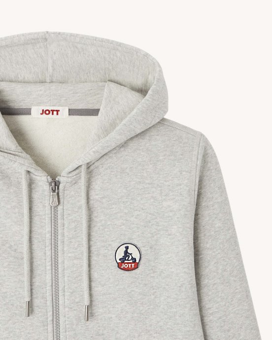 Sweat à Capuche Oaxaca Gris Chiné Jott